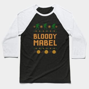 Bloody Mabel Christmas X Baseball T-Shirt